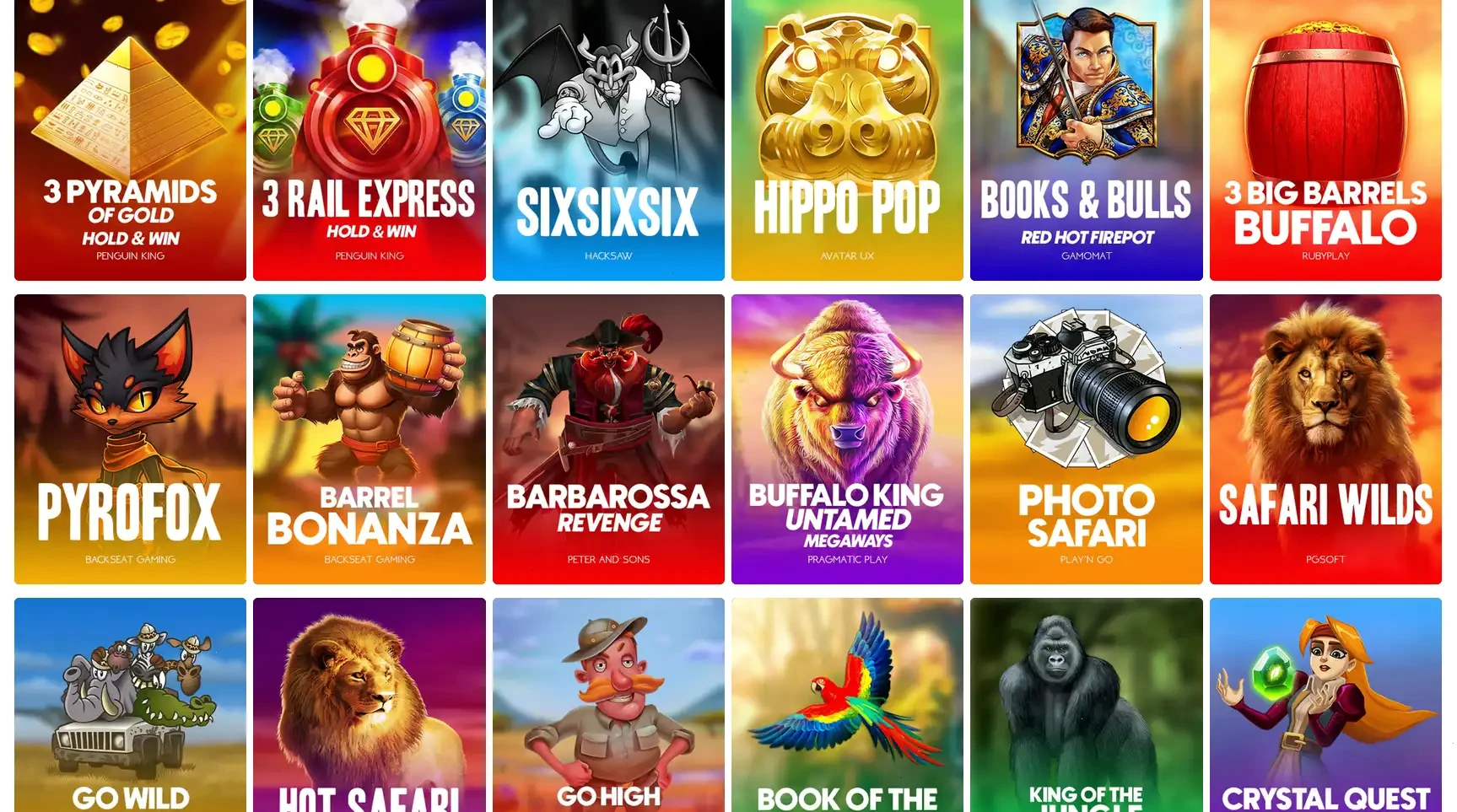 Spin City online casino game library overview showing slot categories and live dealer options